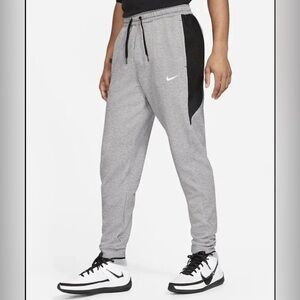 Nike Dri fit showtime basketball Gray Joggers with Black Panels size XL
